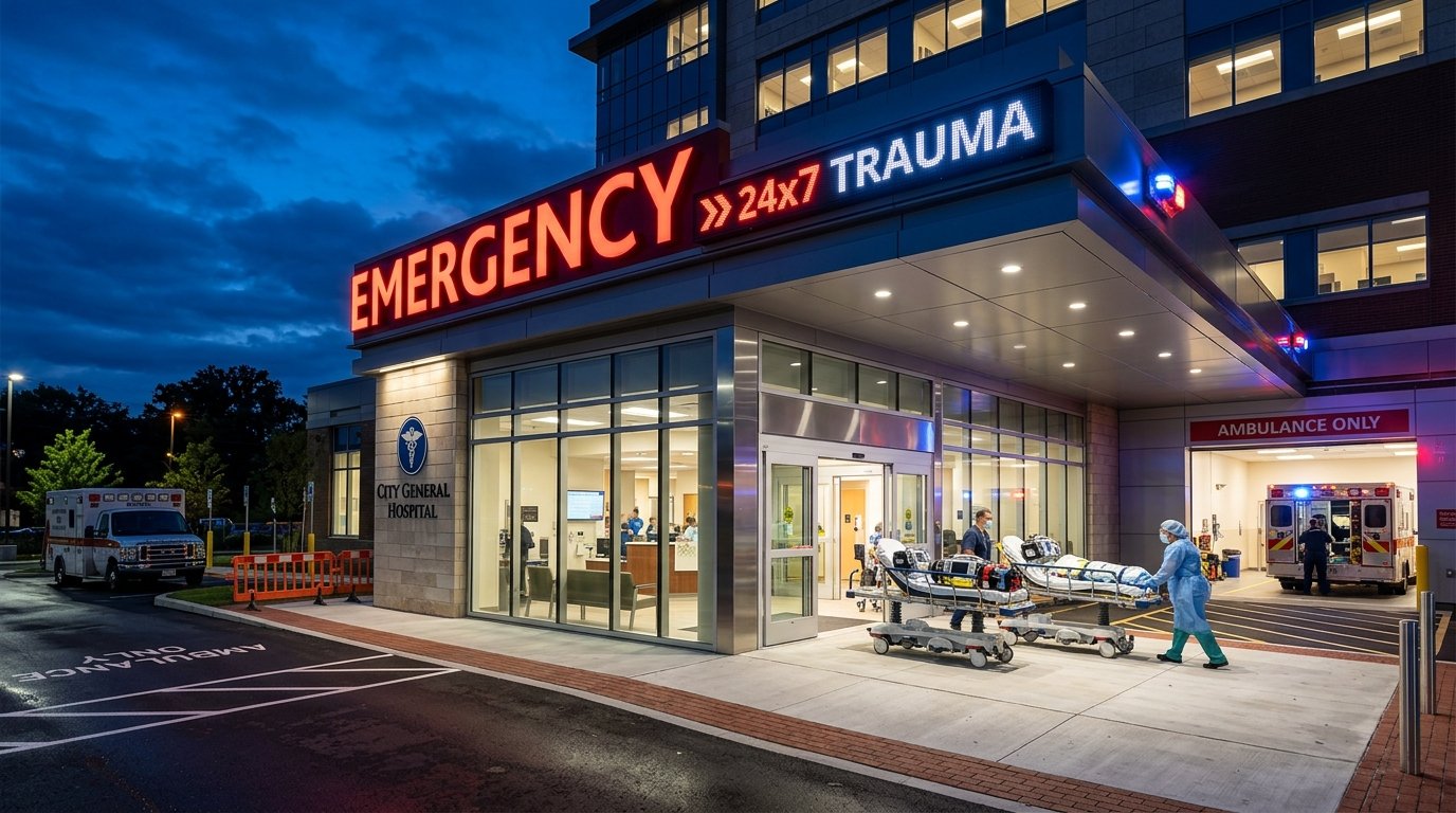 24x7 Trauma & Emergency Center